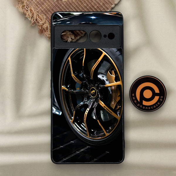 Google Pixel 7 Pro - Racing Car Red Blade Rim - Premium Metal Printed Soft Bumper Shock Proof Case