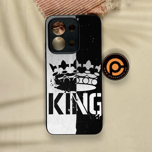 Xiaomi Redmi 15C - King Design 7 - Premium Metal Printed Soft Bumper Shock Proof Case
