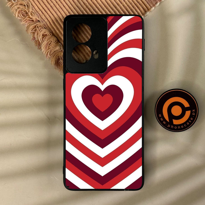 Motorola Edge 2024 - Heartbeat Design 5 - Premium Metal Printed Soft Bumper Shock Proof Case