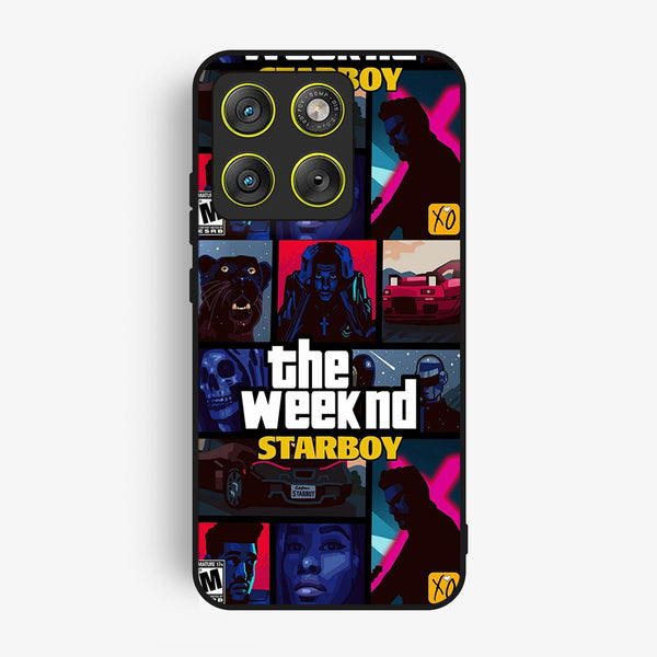 Motorola Edge 70 - The Weeknd Star Boy - Premium Metal Printed Soft Bumper Shock Proof Case