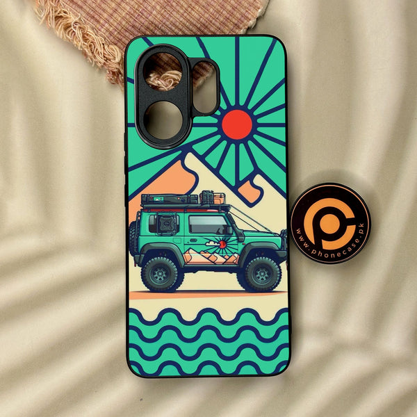 Vivo V60 - Suzuki Jimny Design - Premium Metal Printed Soft Bumper Shock Proof Case