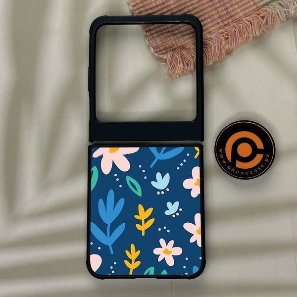 Motorola Razr 50 - Colorful Flowers - Premium Metal Printed Soft Bumper Shock Proof Case