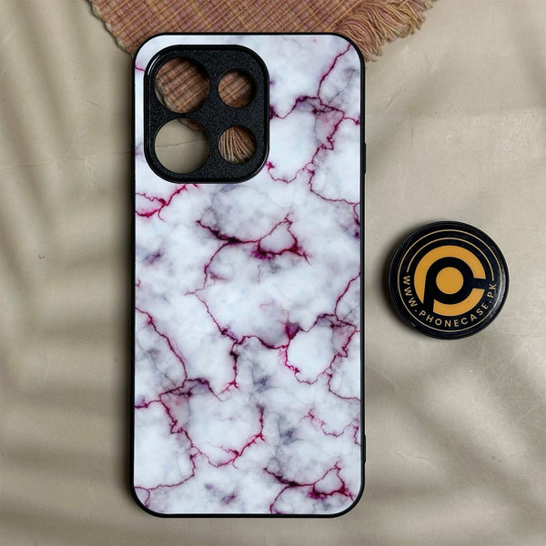 Oppo Reno 16f - White Design 1 - Premium Metal Printed Soft Bumper Shock Proof Case