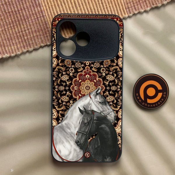 Oppo A6s Pro - Horse Heritage - Premium Metal Printed Soft Bumper Shock Proof Case
