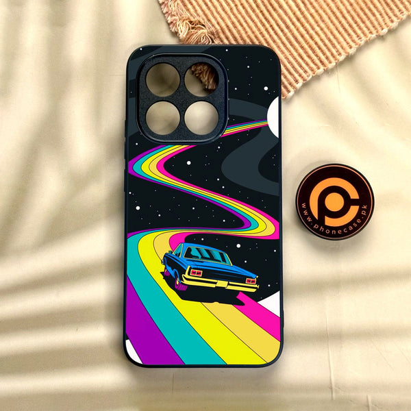 Xiaomi 15T - Drive To The Moon - Premium Metal Printed Soft Bumper Shock Proof Case