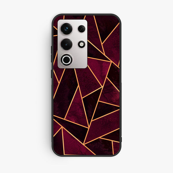 Itel S25 Ultra - Geometric Design 7 - Premium Metal Printed Soft Bumper Shock Proof Case
