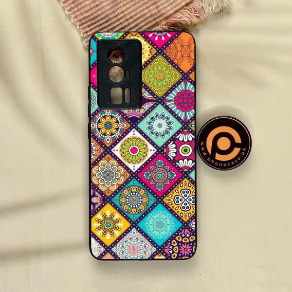 Xiaomi Redmi K60 Pro - Mandala Art Design - Premium Metal Printed Soft Bumper Shock Proof Case