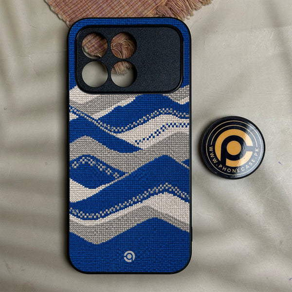 Xiaomi Poco F8 Pro - Classic Weave Design 13 - Premium Metal Printed Soft Bumper Shock Proof Case