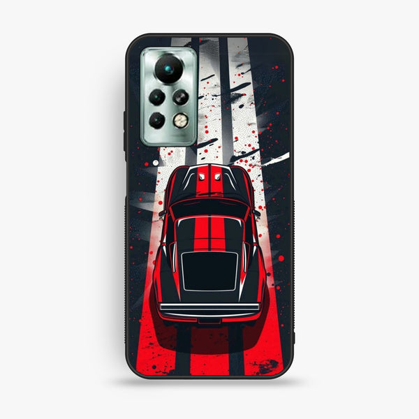 Infinix Note 11 Pro - Top-Down Track - Premium Metal Printed Soft Bumper Shock Proof Case