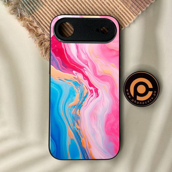 iPhone Air - Pink Marble 2.0 Design 3 - Premium Metal Printed Soft Bumper Shock Proof Case