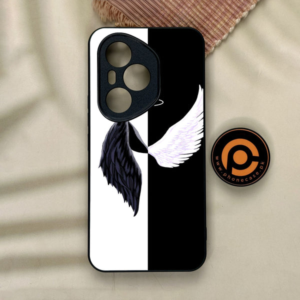 Honor 400 Pro - Angel 2.0 Design 5 - Premium Metal Printed Soft Bumper Shock Proof Case