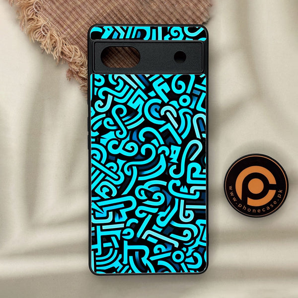 Google Pixel 6a - Doodle Design - Premium Metal Printed Soft Bumper Shock Proof Case