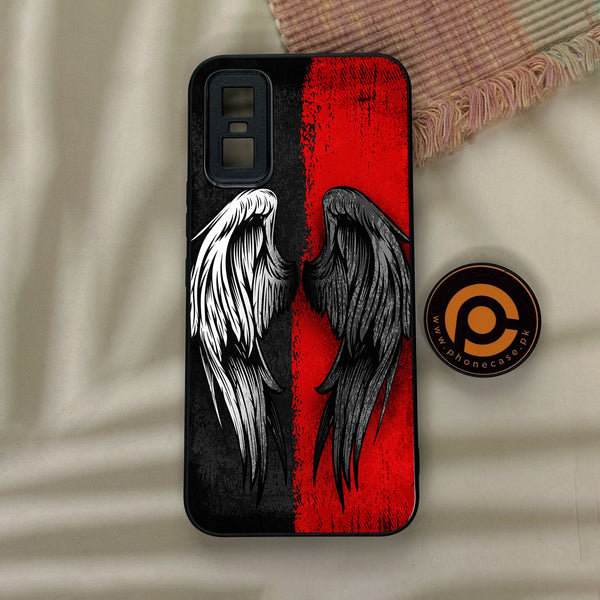 Infinix GT 30 Pro - Angel 2.0 Design 10 - Premium Metal Printed Soft Bumper Shock Proof Case