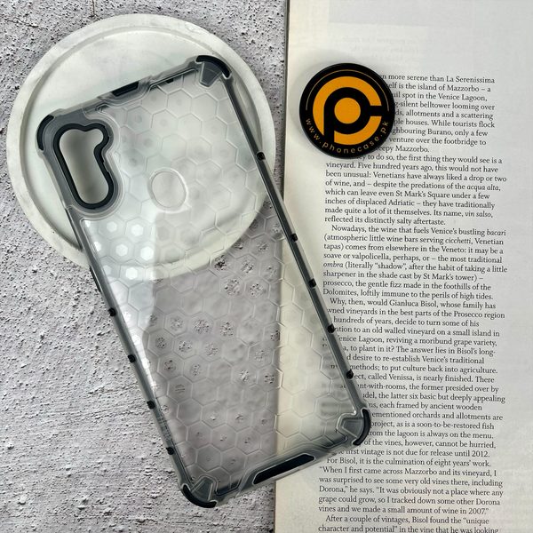 Galaxy A11 / Galaxy M11 Airbag Shockproof Hybrid Armor Honeycomb Transparent Cover