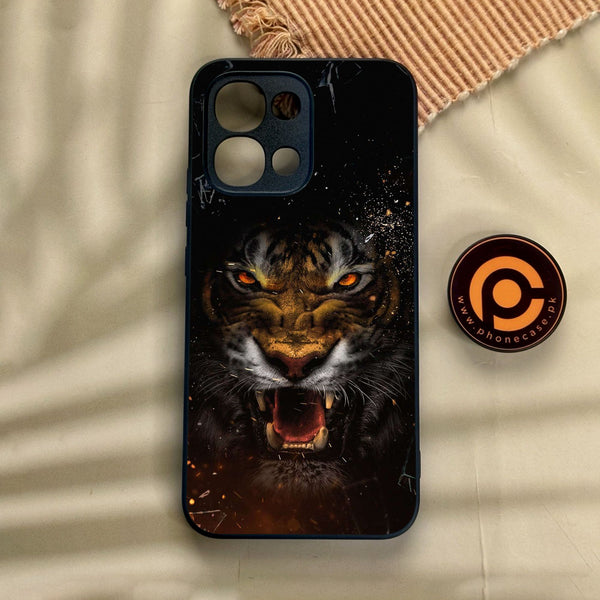 Oppo A6 Pro - Tiger Design 9 - Premium Metal Printed Soft Bumper Shock Proof Case