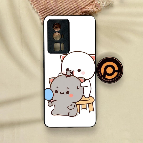 Xiaomi Redmi K60 Pro - Cute Bubu Dudu Design 7 - Premium Metal Printed Soft Bumper Shock Proof Case