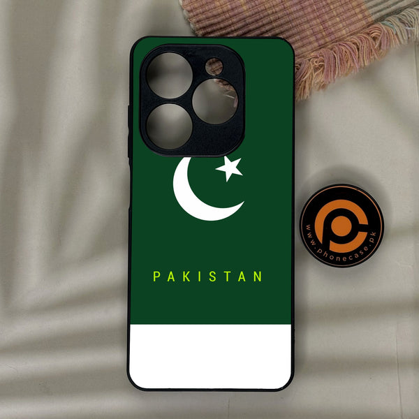 Infinix Smart 10 HD - Pakistani Flag Design 5 - Premium Metal Printed Soft Bumper Shock Proof Case