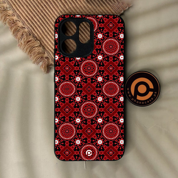 Oppo Reno 15 Pro - Ajrak Design 6 - Premium Metal Printed Soft Bumper Shock Proof Case