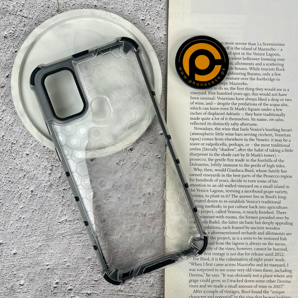 Galaxy M31 Airbag Shockproof Hybrid Armor Honeycomb Transparent Cover