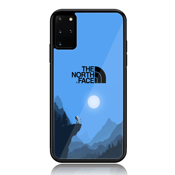 Galaxy S20 Plus - The North Face Design 9 - Premium Printed Glass soft Bumper shock Proof Case CS-15159