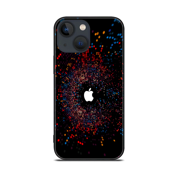 iPhone 13 Mini - Apple logo Design 9- Premium Metal Printed soft Bumper shock Proof Case CS-46893