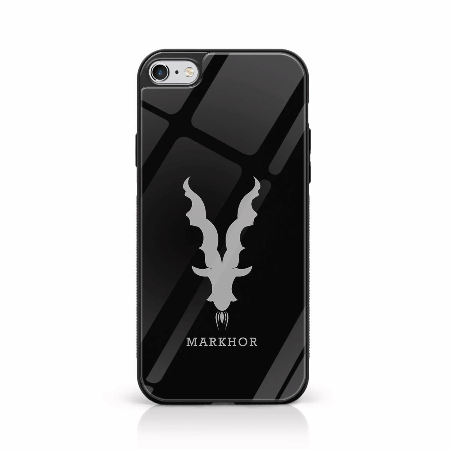 iPhone 6Plus/6sPlus  - Markhor Series - Premium Printed Glass soft Bumper shock Proof Case