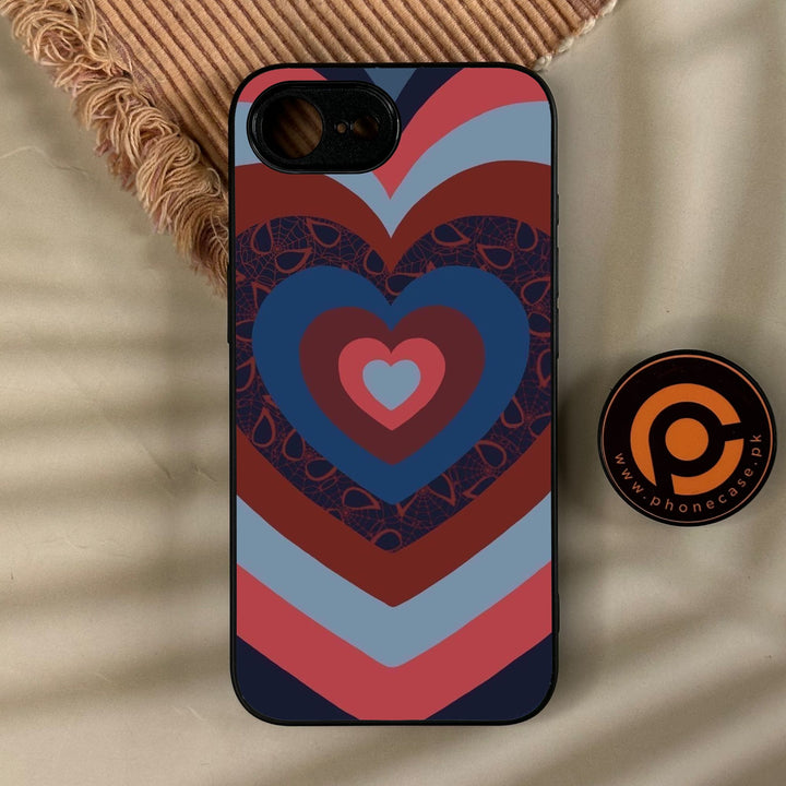 iPhone 17e - Heart 2.0 Design 2 - Premium Metal Printed Soft Bumper Shock Proof Case