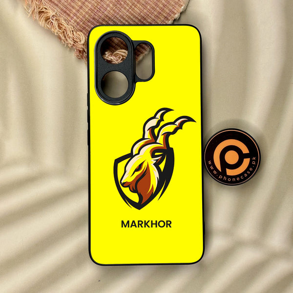 Vivo V60 - Markhor Design 8 - Premium Metal Printed Soft Bumper Shock Proof Case