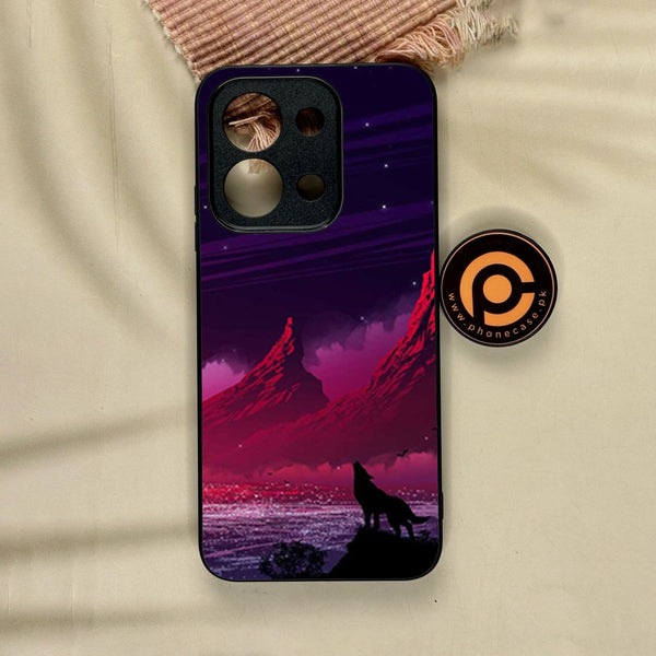 Xiaomi Redmi 15C - Wolf Design 7 - Premium Metal Printed Soft Bumper Shock Proof Case