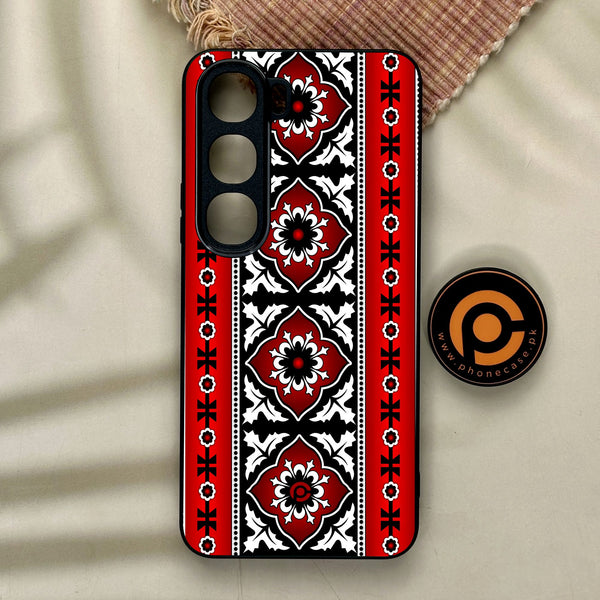 Vivo Y21d - Ajrak Design 1 - Premium Metal Printed Soft Bumper Shock Proof Case