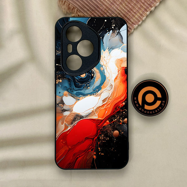 Honor 400 Pro - Liquid Design 9 - Premium Metal Printed Soft Bumper Shock Proof Case