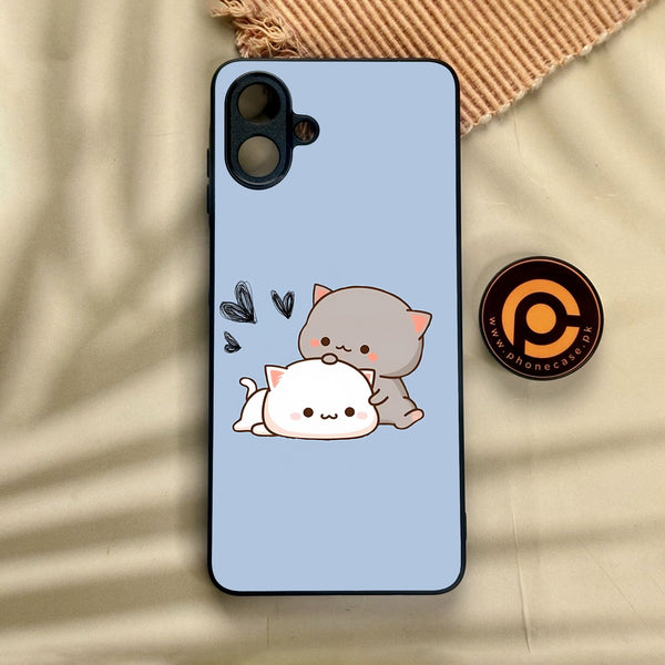 Samsung Galaxy A07 - Cute Bubu Dudu Design 3 - Premium Metal Printed Soft Bumper Shock Proof Case