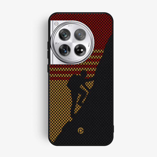 Oneplus 12 - Classic Weave Design 2 - Premium Metal Printed Soft Bumper Shock Proof Case