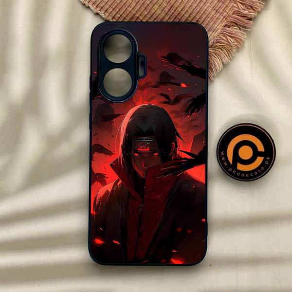 Xiaomi Redmi Turbo 4 Pro - Red Rings Itachi - Premium Metal Printed Soft Bumper Shock Proof Case