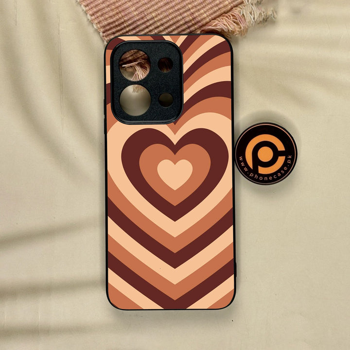 Xiaomi Poco C85 - Heartbeat Design 2 - Premium Metal Printed Soft Bumper Shock Proof Case