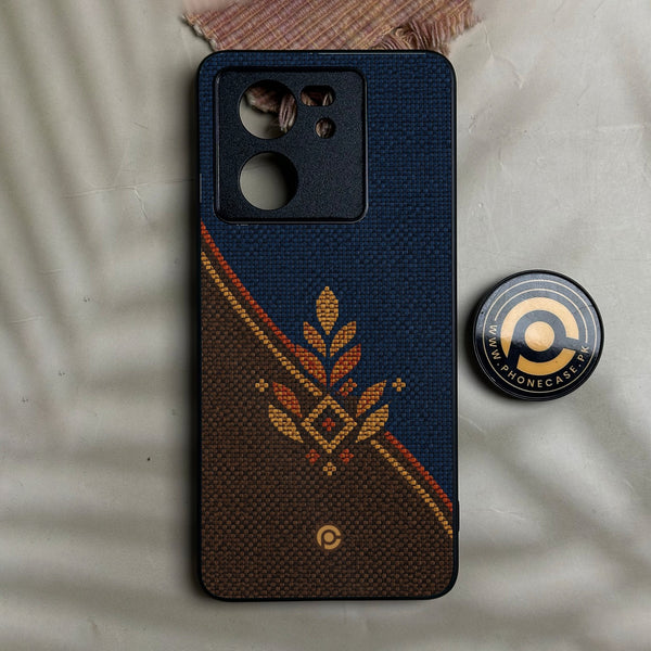 Redmi K60 Ultra - Classic Weave Design 6 - Premium Metal Printed Soft Bumper Shock Proof Case