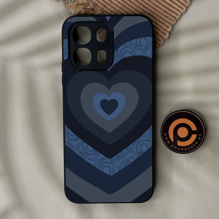 Oppo A6K - Heart 2.0 Design 6 - Premium Metal Printed Soft Bumper Shock Proof Case