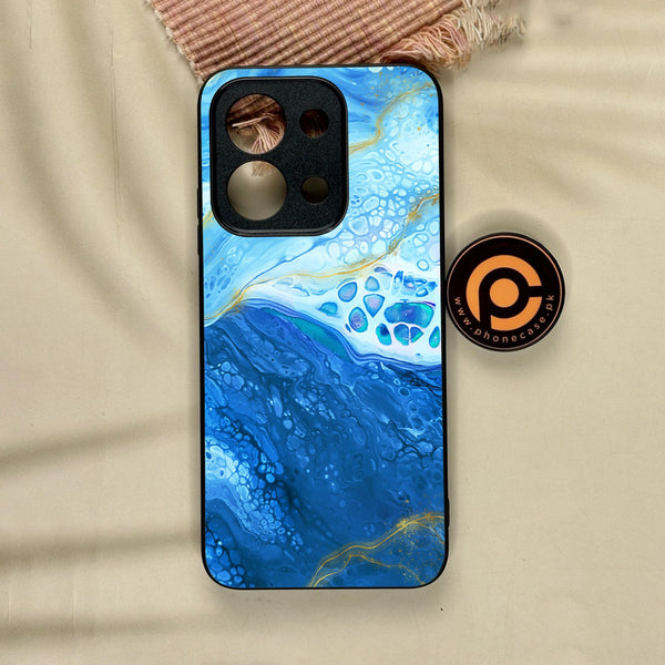 Xiaomi Redmi 15C - Blue 2.0 Design 5 - Premium Metal Printed Soft Bumper Shock Proof Case