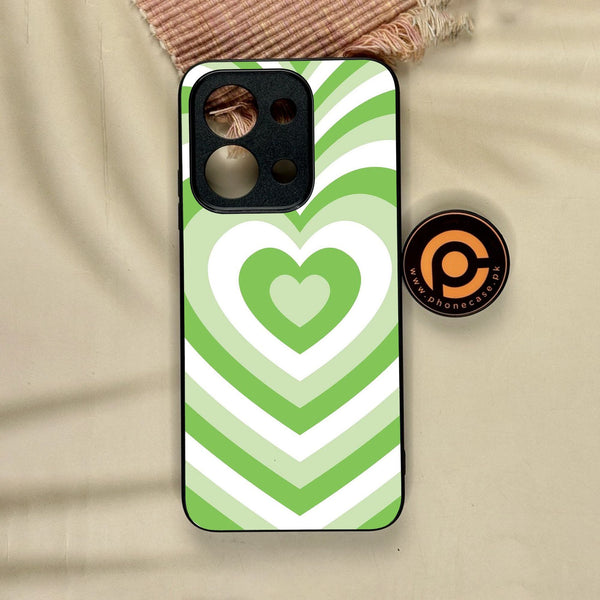 Xiaomi Redmi 15C - Heartbeat Design 10 - Premium Metal Printed Soft Bumper Shock Proof Case