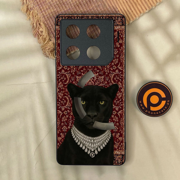 Infinix GT 20 Pro - Black Panther - Premium Metal Printed Soft Bumper Shock Proof Case