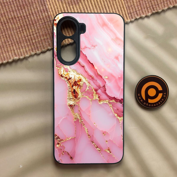 Xiaomi Redmi A7 Pro - Pink Marble 2.0 Design 6 - Premium Metal Printed Soft Bumper Shock Proof Case