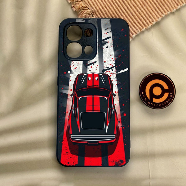Oppo A6 Pro - Top-Down Track - Premium Metal Printed Soft Bumper Shock Proof Case