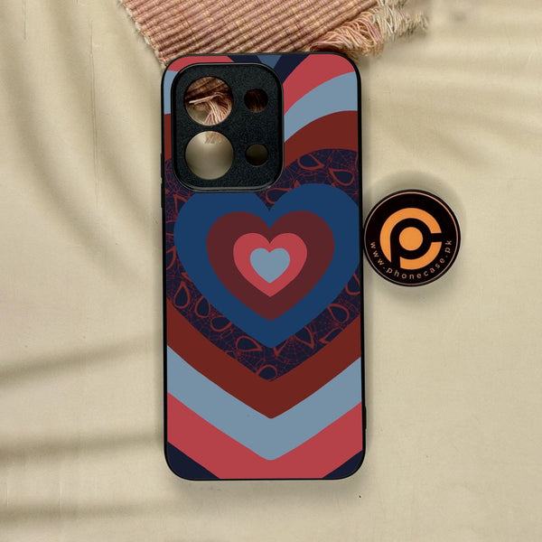 Xiaomi Redmi 15C - Heart 2.0 Design 2 - Premium Metal Printed Soft Bumper Shock Proof Case