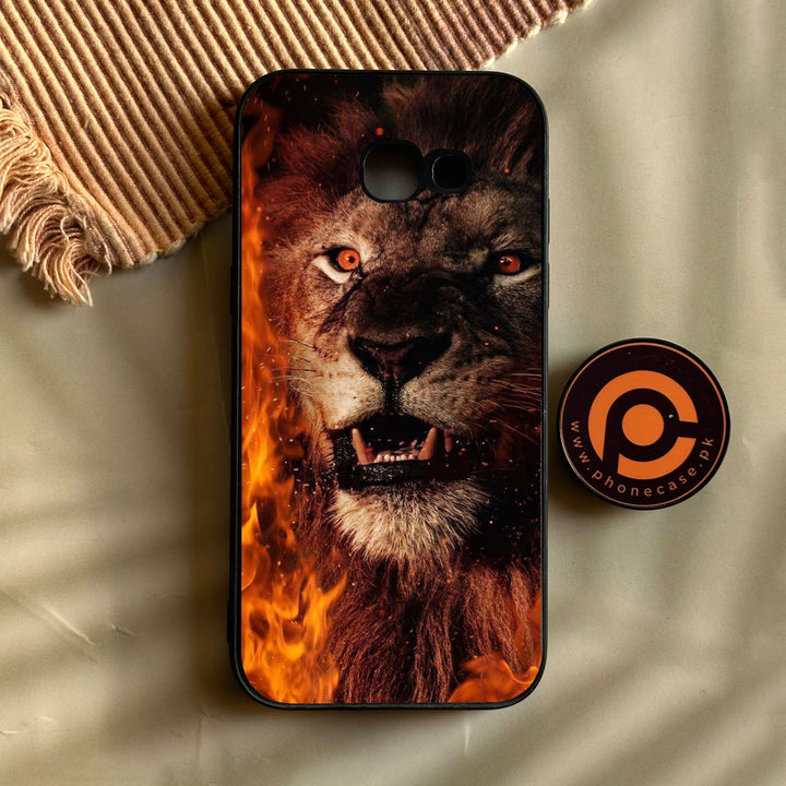 Galaxy A5 2017 - Tiger Design 2 - Premium Metal Printed Soft Bumper Shock Proof Case
