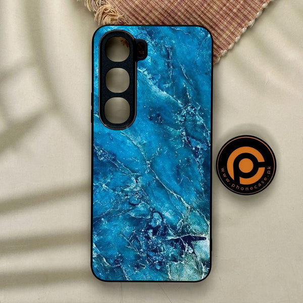 Vivo Y21d - Blue 2.0 Design 3 - Premium Metal Printed Soft Bumper Shock Proof Case