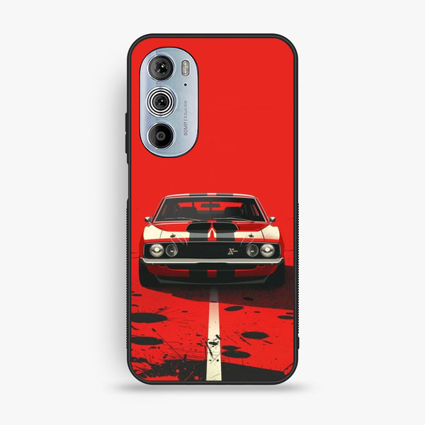 Motorola Edge 30 Pro - Classic Racer Vibes - Premium Metal Printed Soft Bumper Shock Proof Case