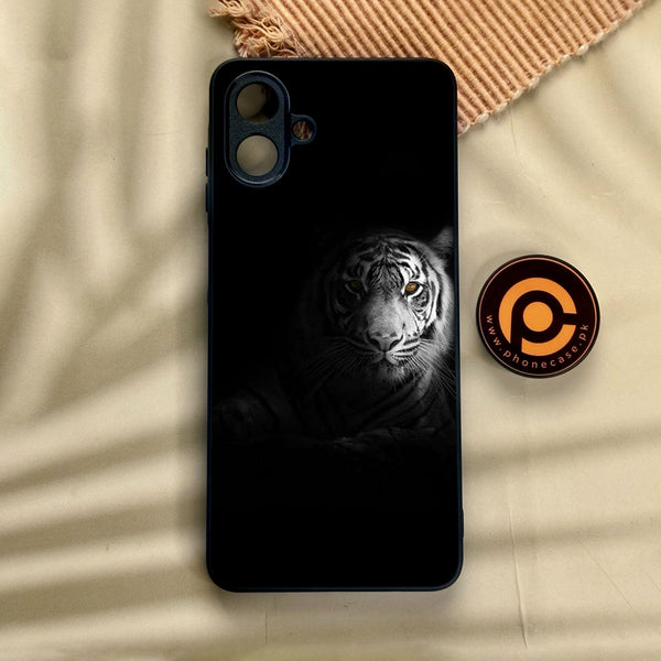 Samsung Galaxy A07 - Tiger Design 10 - Premium Metal Printed Soft Bumper Shock Proof Case