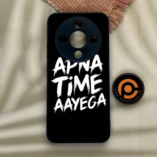 Honor x9d - Apna Time Ayega - Premium Metal Printed Soft Bumper Shock Proof Case