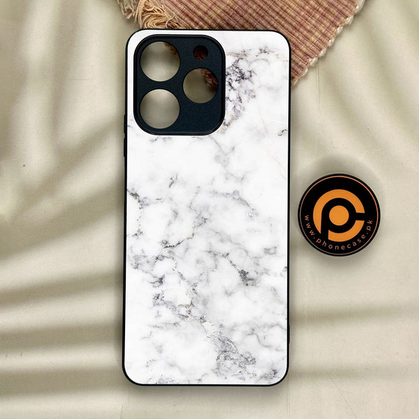 Realme Note 70 - White Design 10 - Premium Metal Printed Soft Bumper Shock Proof Case