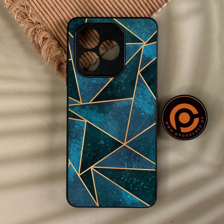 Honor X8d - Geometric Design 6 - Premium Metal Printed Soft Bumper Shock Proof Case